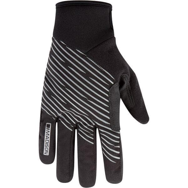 Madison Stellar Reflective Waterproof Thermal gloves; black - age 5 - 6