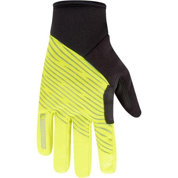 Madison Stellar Reflective Waterproof Thermal gloves; black / hi-viz yellow - age 7 - 8