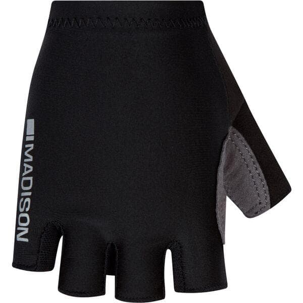 Madison Freewheel youth mitts; black - large