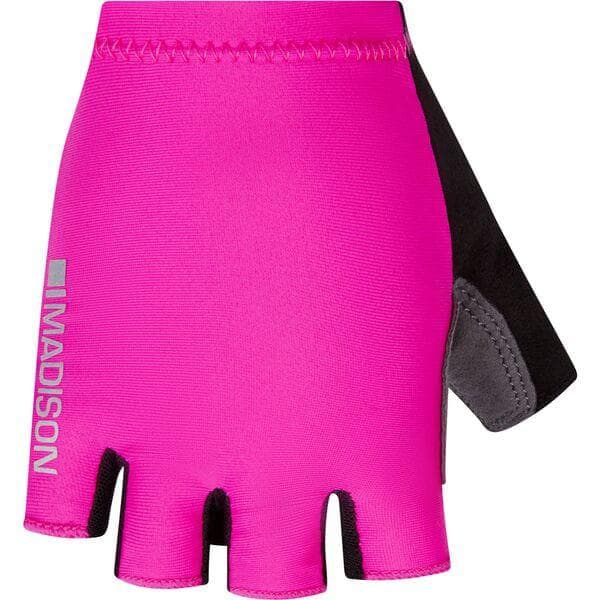 Madison Freewheel youth mitts; fuschia pink - medium