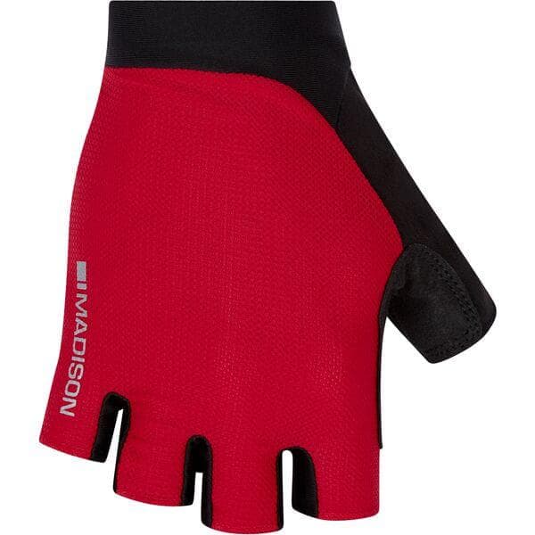 Madison Flux Performance mitts; lava red - small