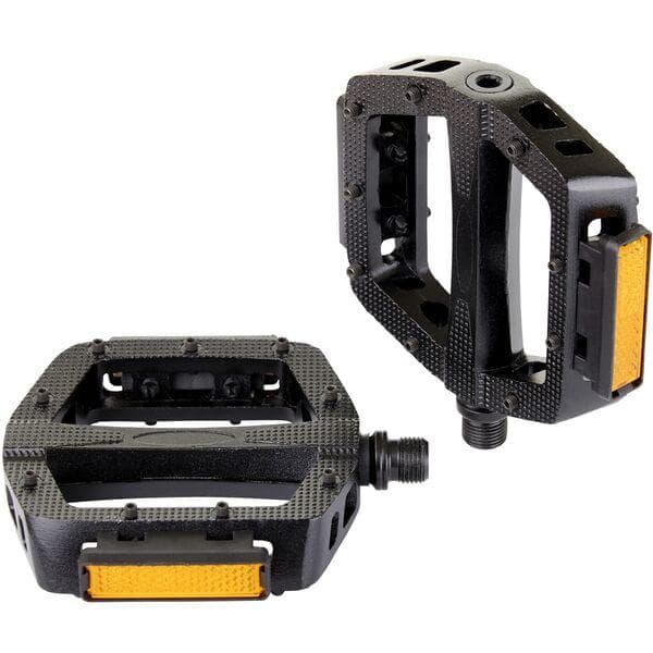 M Part Primo Alloy platform pedals with screw pins; 9/16 inch thread