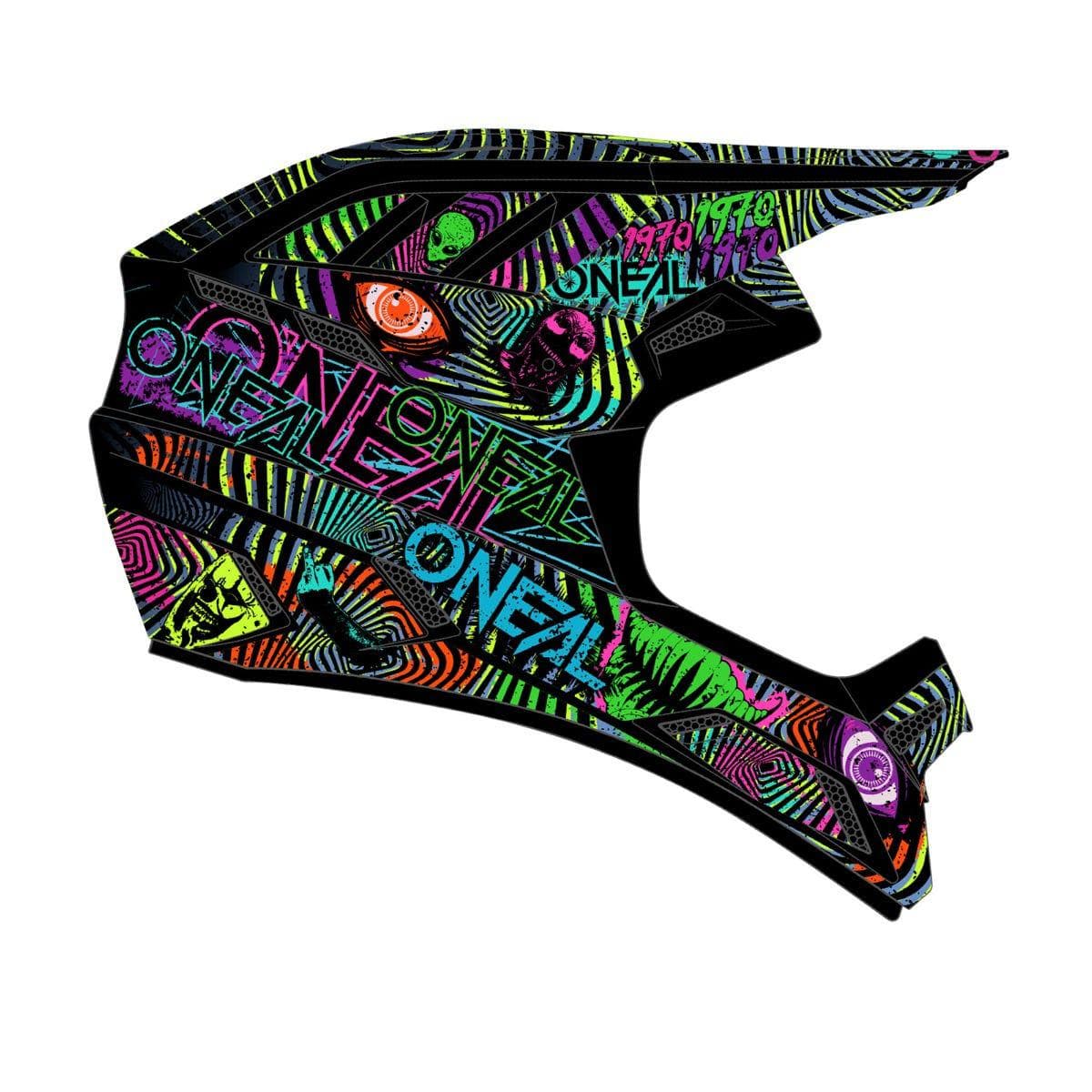 O'Neal Backflip Riot Full Face Helmet Multicolour