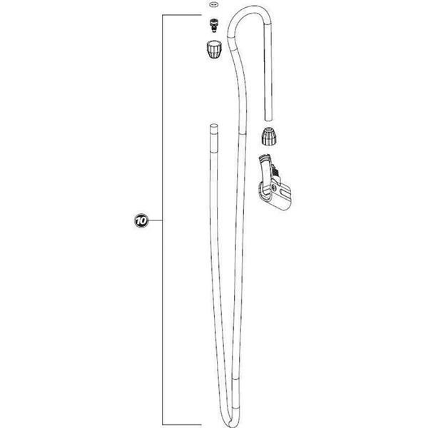 Park Tool 1099 - Complete head and hose assembly for PFP-4