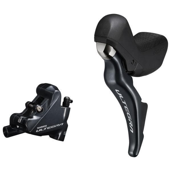 Shimano Ultegra ST-R8025 Ultegra 2-spd short reach STI bled with BR-R8070 calliper; left rear