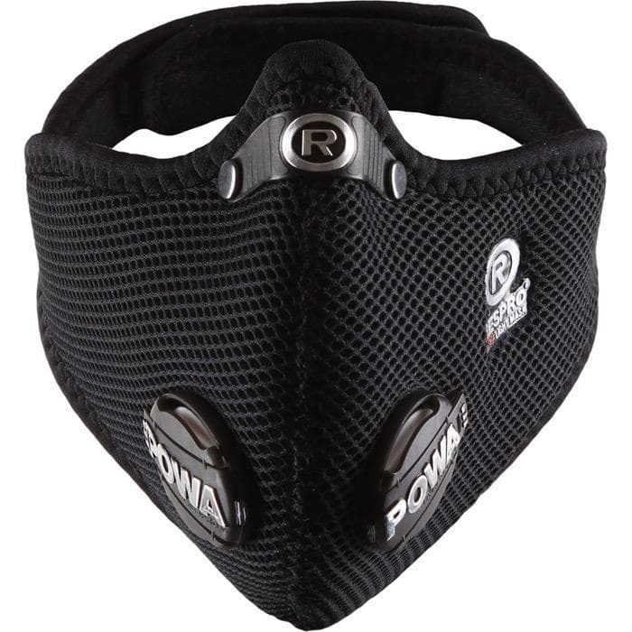 Respro Ultralight Mask with Powa Filter Valves - Black - Small