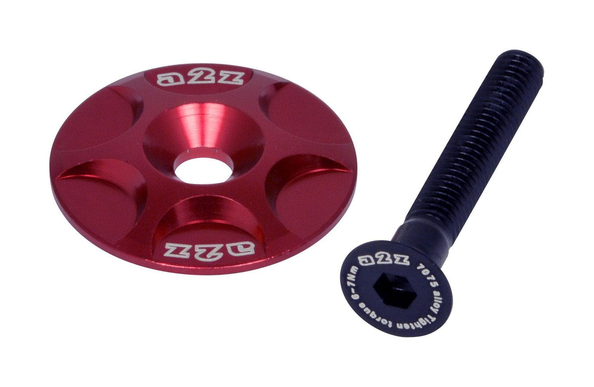 A2Z Anodised Headset Top Cap (Red)