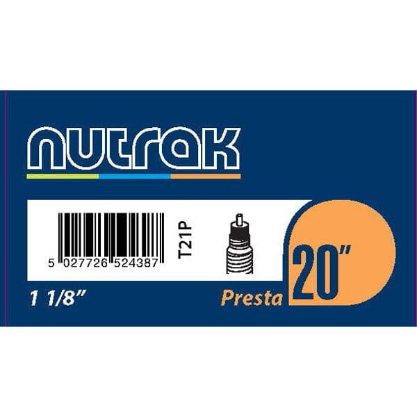 Nutrak 20 x 1 1/8 inch Presta inner tube (28-451)