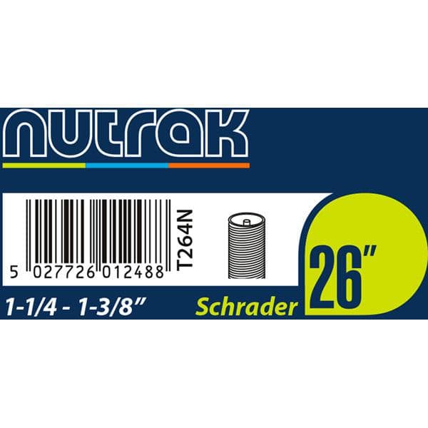 Nutrak 26 x 1-1/4 - 1-3/8 inch Schrader inner tube