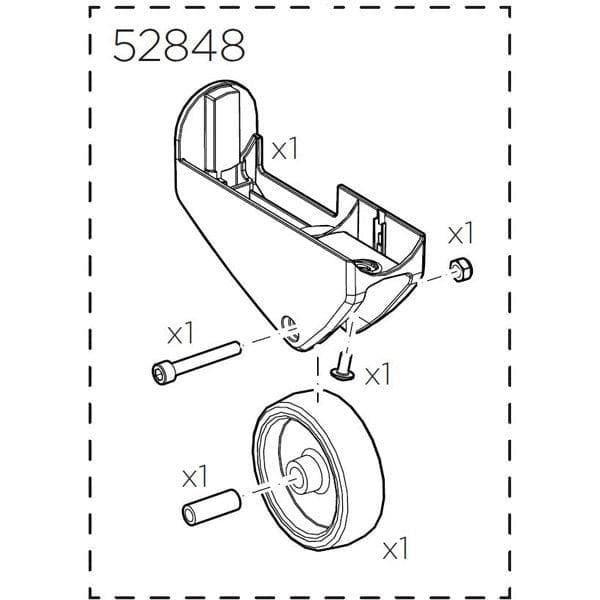 Thule 52848 Transport wheel EasyFold XT Left