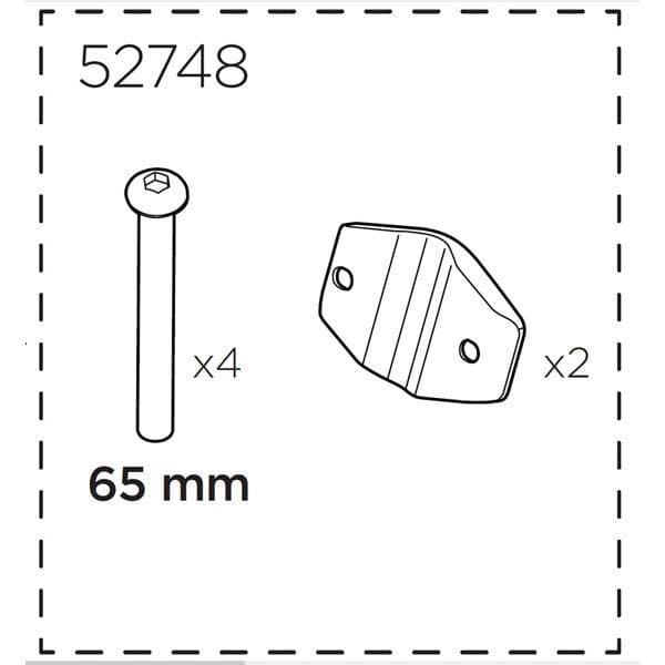 Thule Yepp Maxi rear plate and screw kit