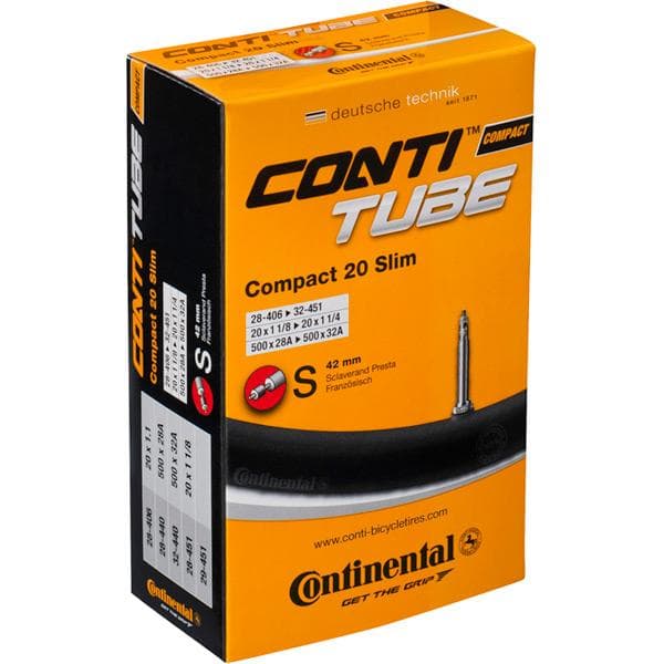 Continental Compact tube 20 x 1 1/4 - 1.75" inch Woods valve Inner Tube