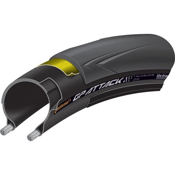 Continental Grand Prix Attack III 700 x 23C Front Black Chili - Vectran Tyre