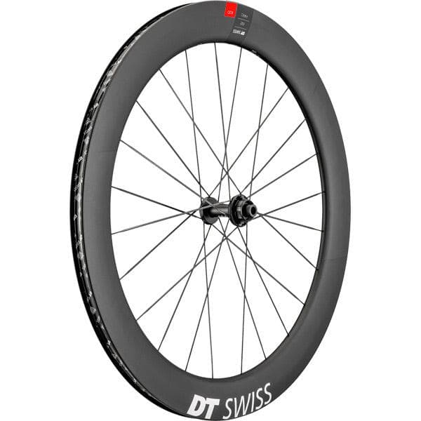 DT Swiss ARC 1100 DICUT disc brake wheel; carbon clincher 62 x 20 mm rim; front