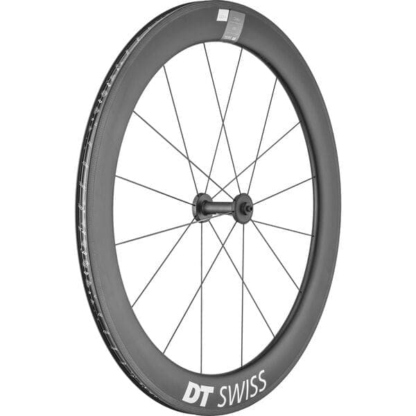 DT Swiss ARC 1400 DICUT wheel; carbon clincher 62 x 17 mm rim; front