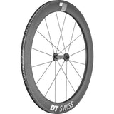 DT Swiss ARC 1400 DICUT wheel; carbon clincher 62 x 17 mm rim; front