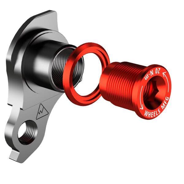 Wheels Manufacturing Replaceable Derailleur Hanger / Dropout 404-1 - Red Bolt