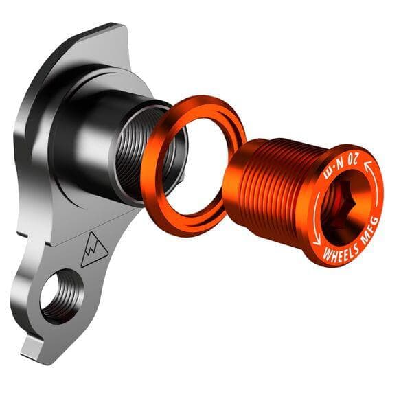 Wheels Manufacturing Replaceable Derailleur Hanger / Dropout 404-3 - Orange Bolt