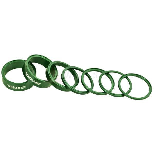 Wheels Manufacturing StackRight Headset Spacer Kit - Green