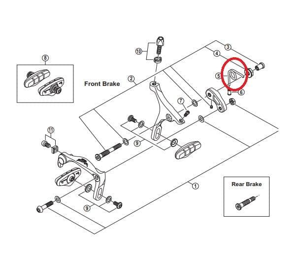 Shimano Spares BR-3500 arm spring